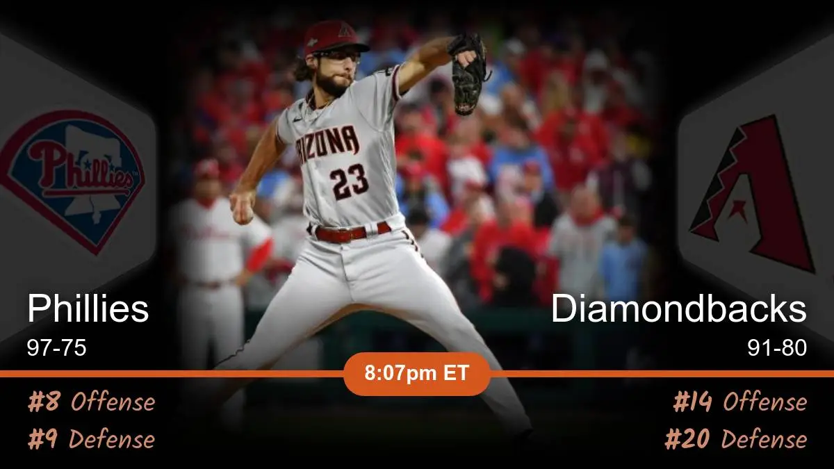 Phillies vs Diamondbacks Odds, Prediction, Pick Today for MLB