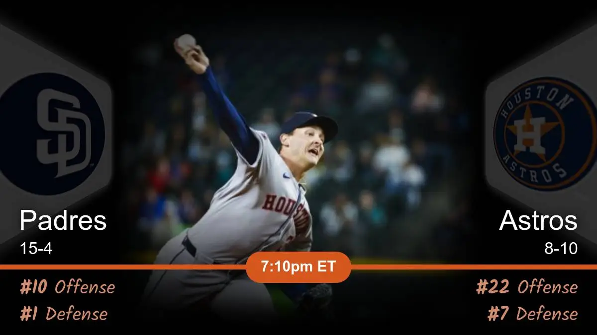 San Diego Padres vs Houston Astros Prediction