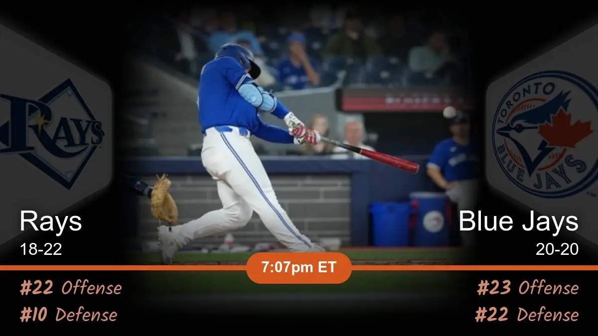 Tampa Bay Rays vs Toronto Blue Jays Prediction Tampa Bay Rays vs Toronto Blue Jays Prediction