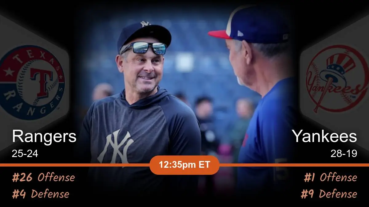 Texas Rangers vs New York Yankees Prediction Texas Rangers vs New York Yankees Prediction