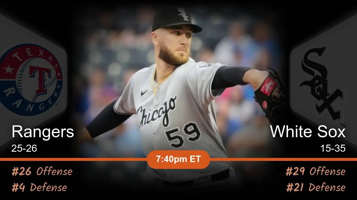 Texas Rangers vs Chicago White Sox Prediction Texas Rangers vs Chicago White Sox Prediction