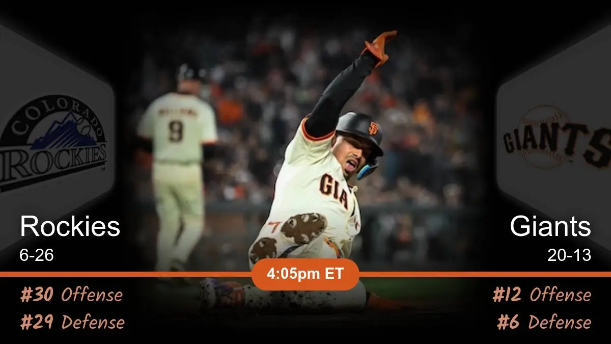 Colorado Rockies vs San Francisco Giants Prediction Colorado Rockies vs San Francisco Giants Prediction