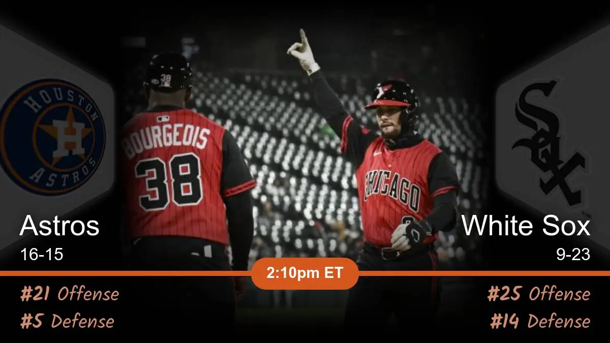 Houston Astros vs Chicago White Sox Prediction Houston Astros vs Chicago White Sox Prediction