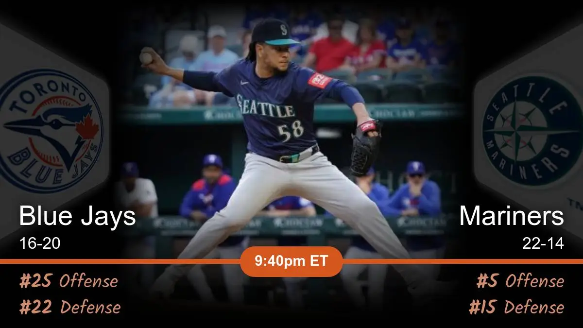Toronto Blue Jays vs Seattle Mariners Prediction Toronto Blue Jays vs Seattle Mariners Prediction