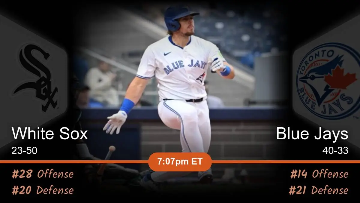 Chicago White Sox vs Toronto Blue Jays Prediction Chicago White Sox vs Toronto Blue Jays Prediction