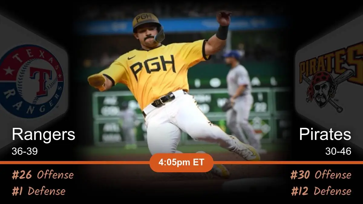 Texas Rangers vs Pittsburgh Pirates Prediction Texas Rangers vs Pittsburgh Pirates Prediction