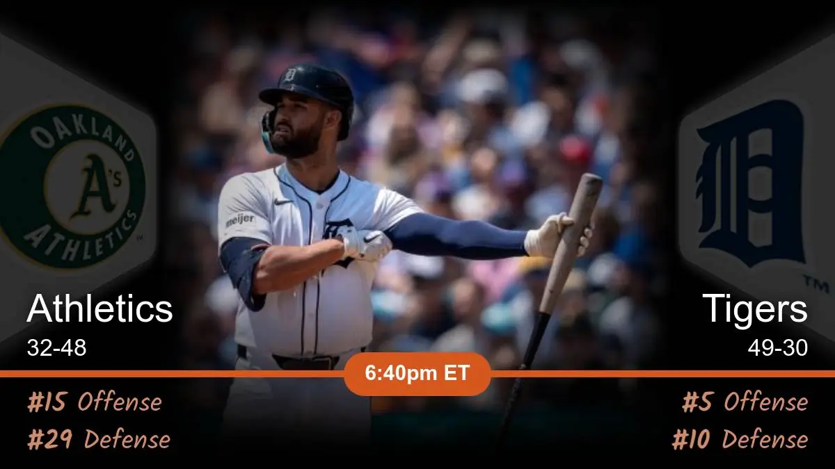 Oakland Athletics vs Detroit Tigers Prediction Oakland Athletics vs Detroit Tigers Prediction