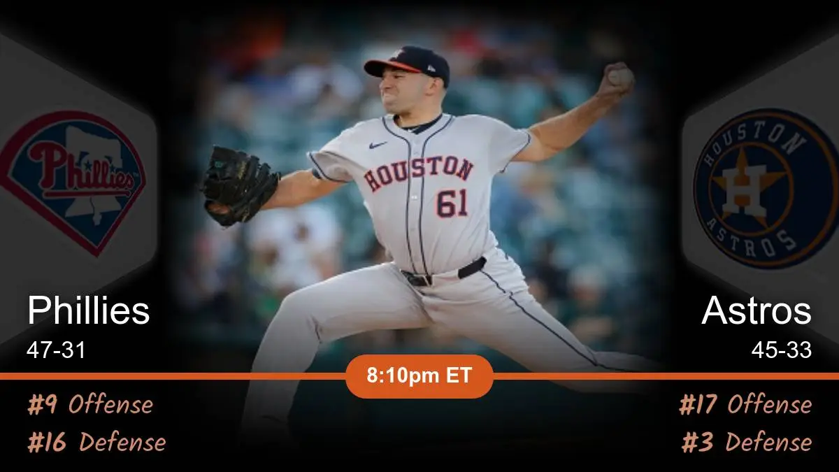 Philadelphia Phillies vs Houston Astros Prediction Philadelphia Phillies vs Houston Astros Prediction