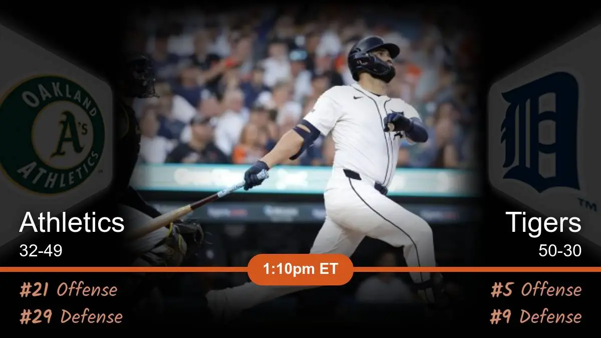 Oakland Athletics vs Detroit Tigers Prediction Oakland Athletics vs Detroit Tigers Prediction