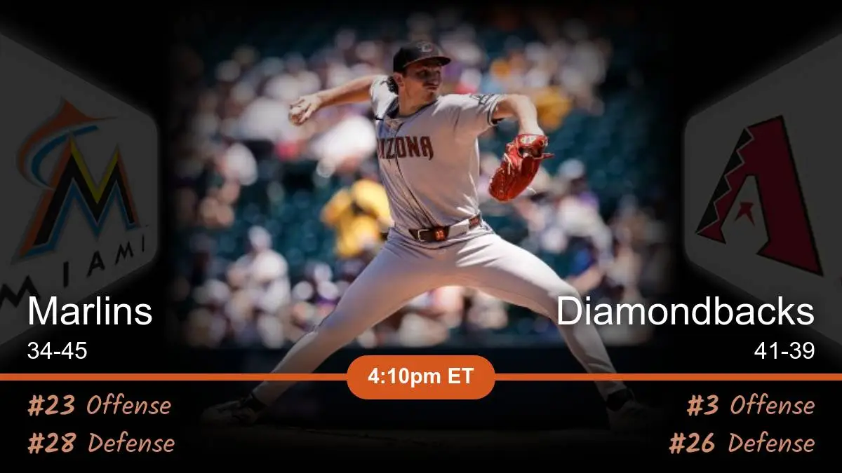 Miami Marlins vs Arizona Diamondbacks Prediction