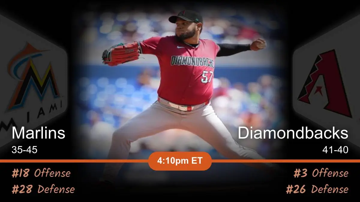 Miami Marlins vs Arizona Diamondbacks Prediction Miami Marlins vs Arizona Diamondbacks Prediction