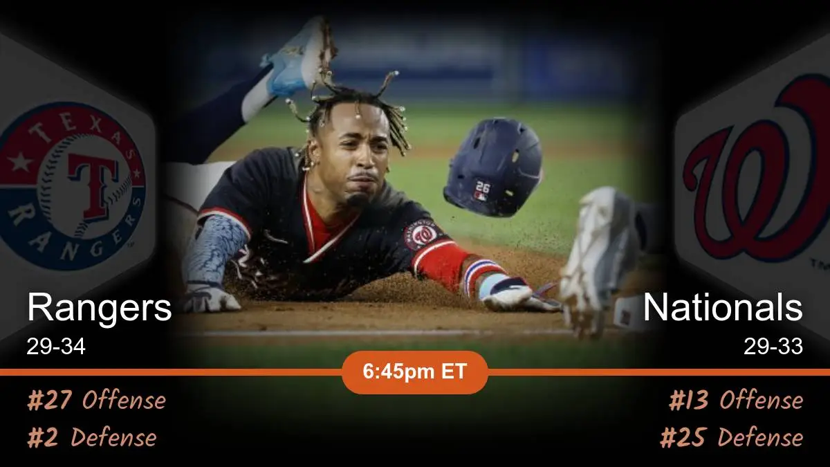 Texas Rangers vs Washington Nationals Prediction Texas Rangers vs Washington Nationals Prediction