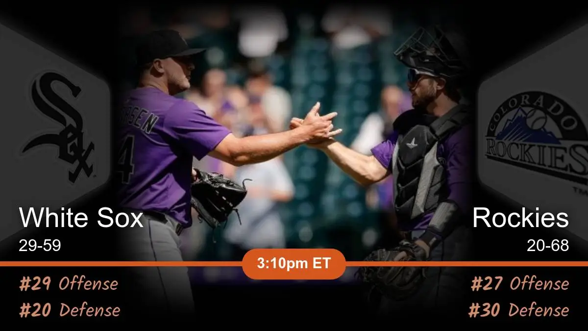 Chicago White Sox vs Colorado Rockies Prediction Chicago White Sox vs Colorado Rockies Prediction
