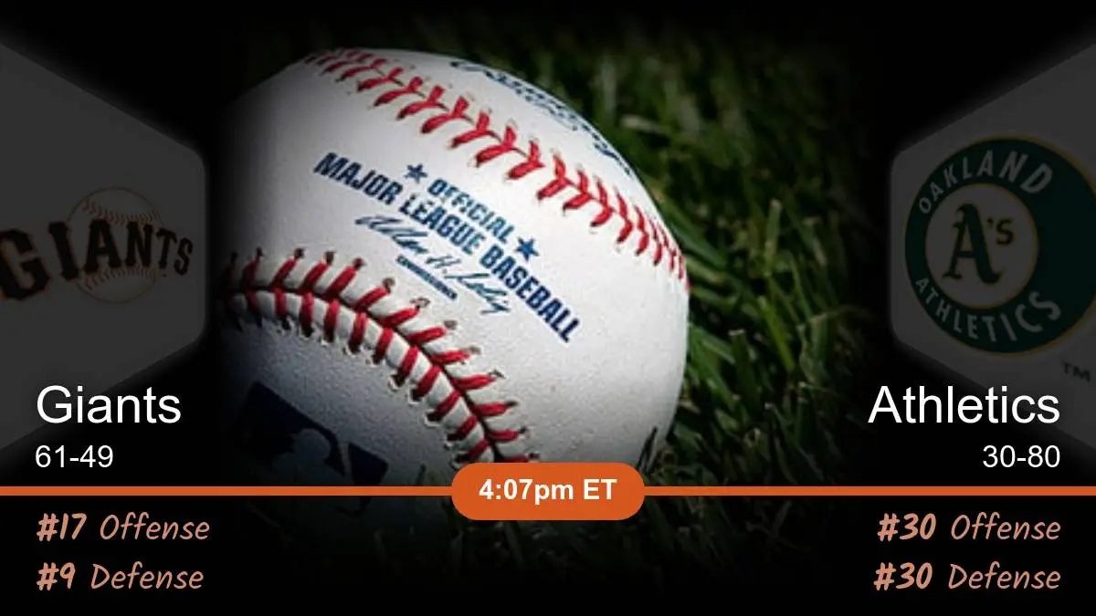 San Francisco Giants vs Oakland Athletics Predictions 8/6/2023