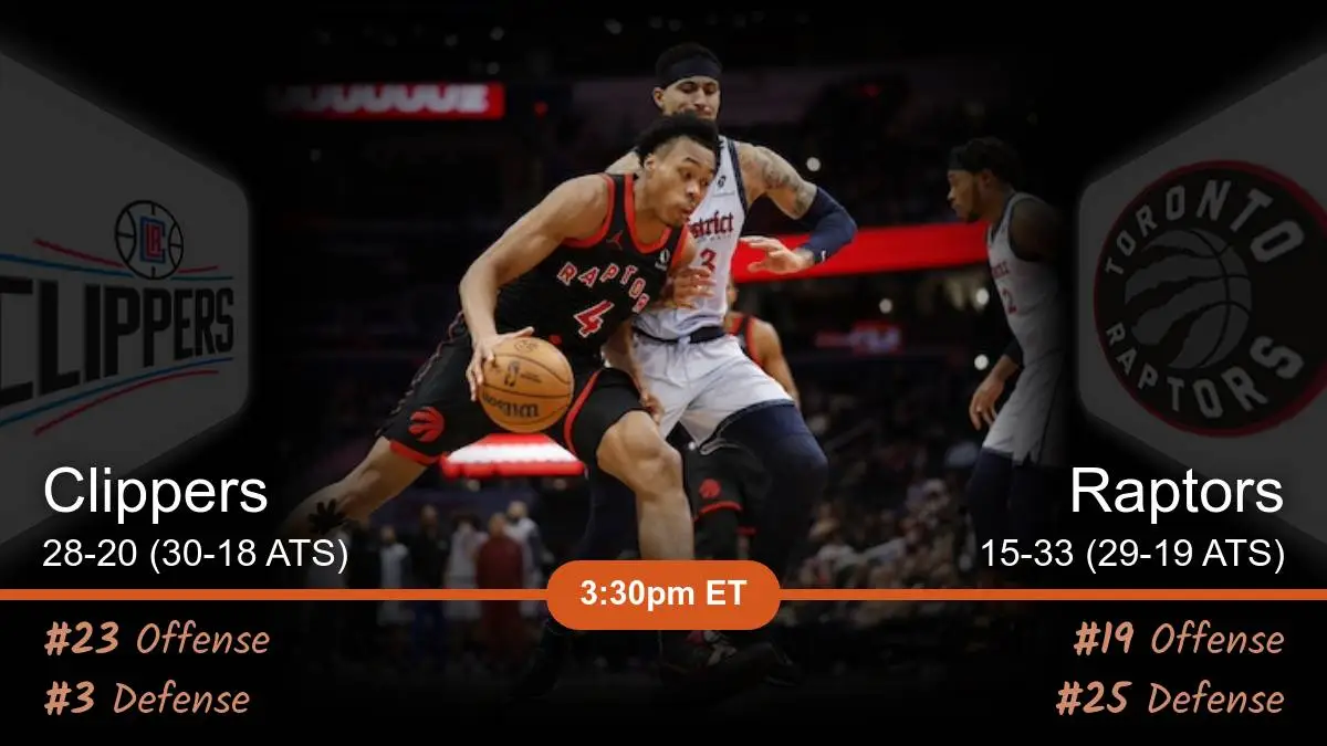 Los Angeles Clippers vs Toronto Raptors Prediction