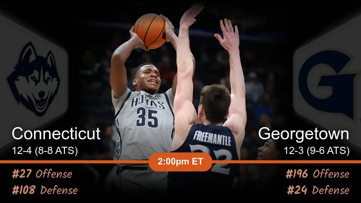 Connecticut Huskies vs Georgetown Hoyas Prediction