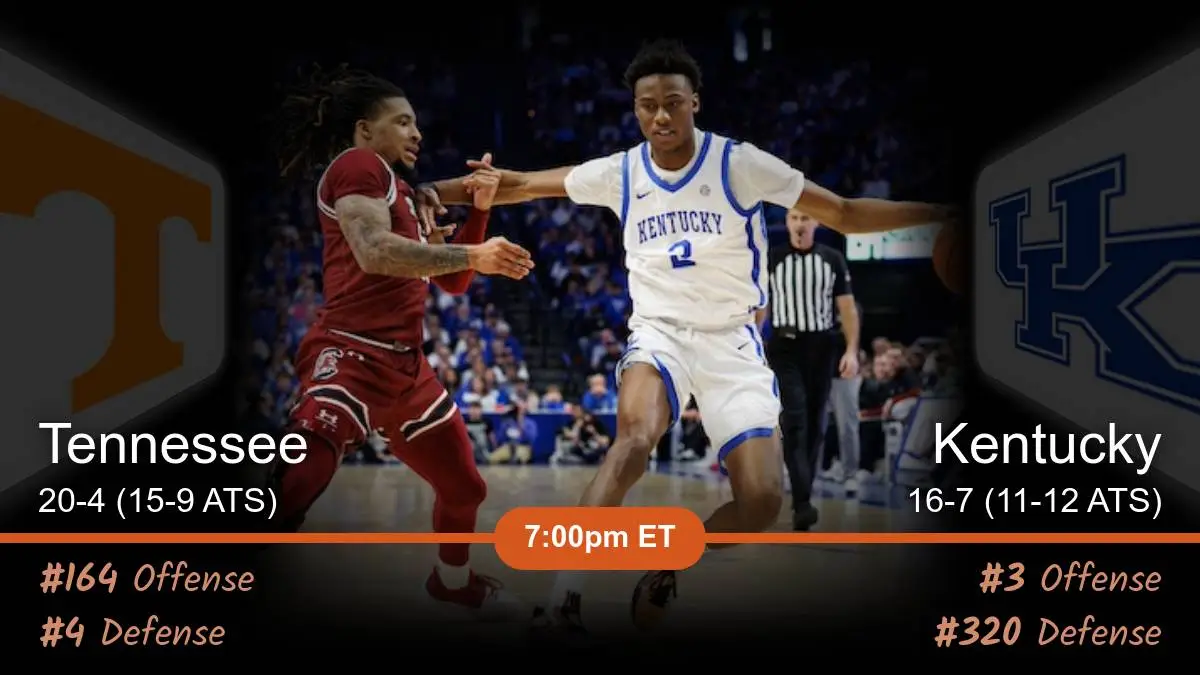 Tennessee Volunteers vs Kentucky Wildcats Prediction