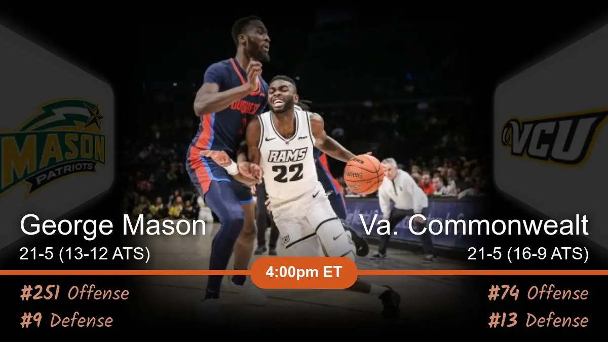 George Mason Patriots vs Va. Commonwealth Rams Prediction