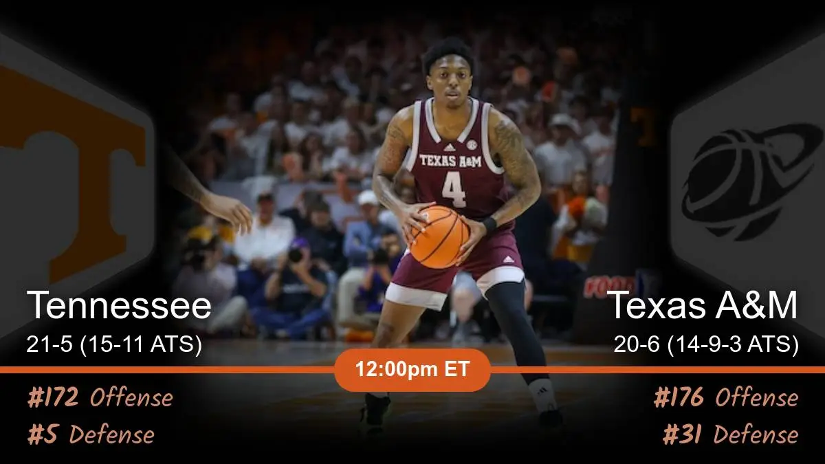 Tennessee Volunteers vs Texas A&M Aggies Prediction