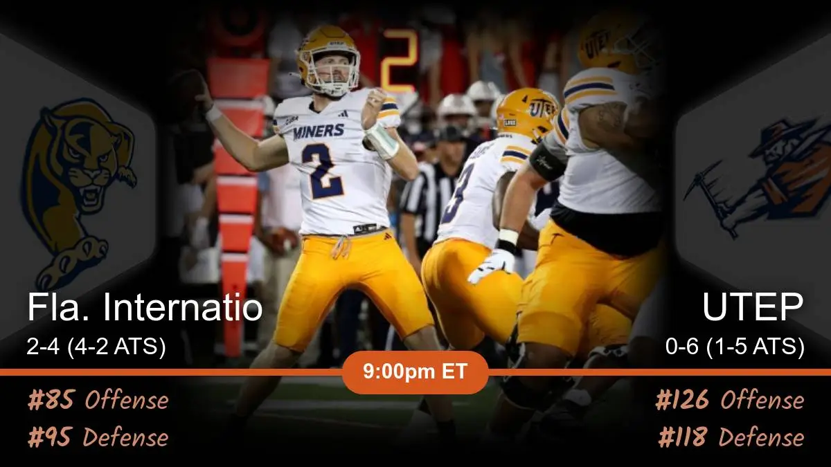 Fla. International Golden Panthers vs UTEP Miners Prediction