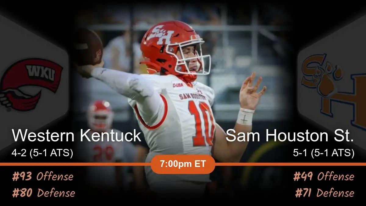 Western Kentucky Hilltoppers vs Sam Houston St. Bearkats Prediction