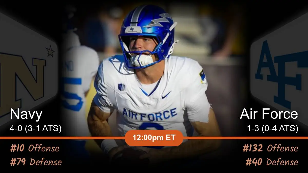 Navy Midshipmen vs Air Force Falcons Prediction