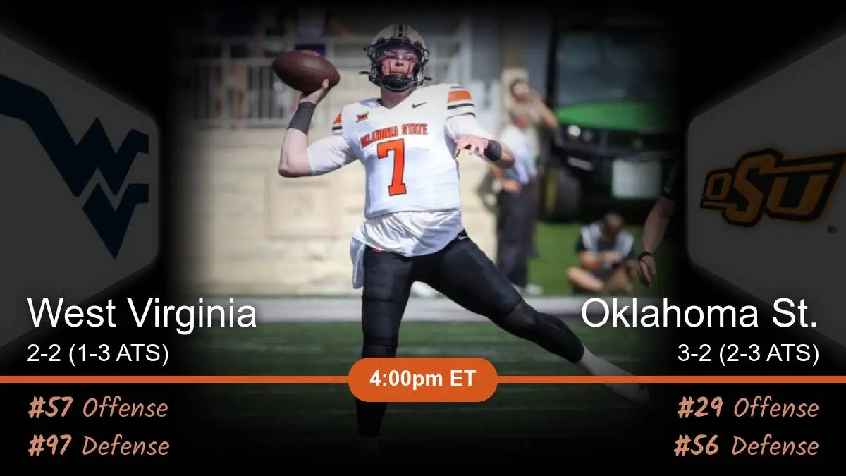 West Virginia Mountaineers vs Oklahoma St. Cowboys Prediction