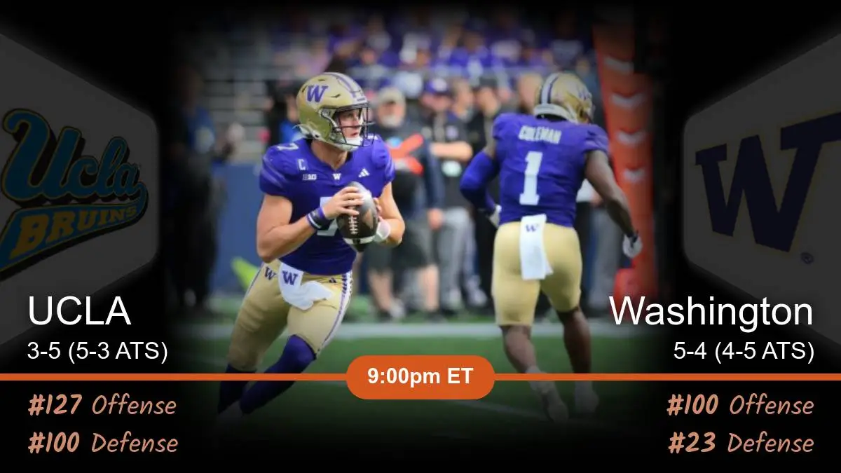 UCLA Bruins vs Washington Huskies Prediction