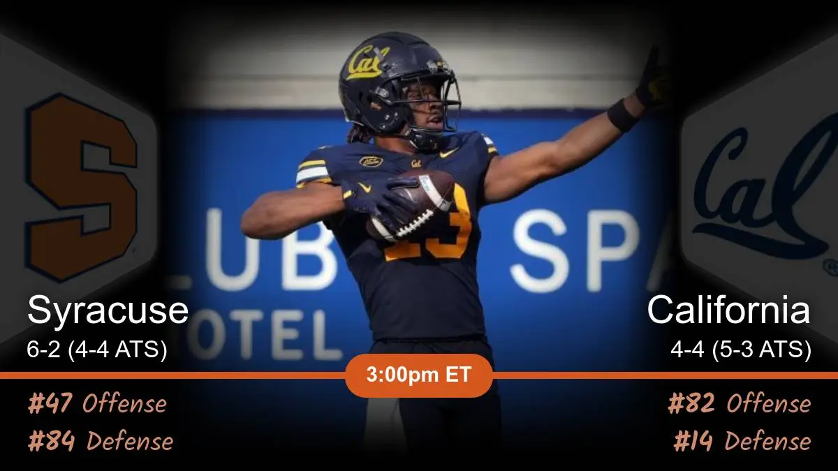 Syracuse Orange vs California Golden Bears Prediction