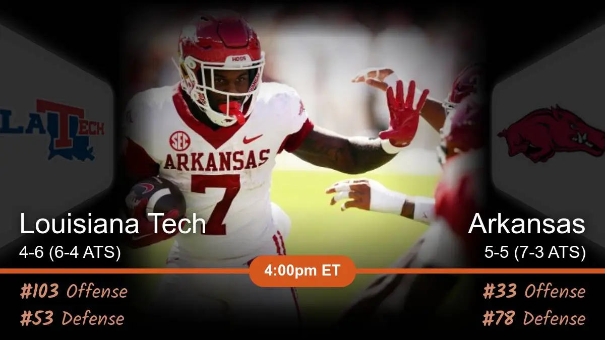 Louisiana Tech Bulldogs vs Arkansas Razorbacks Prediction