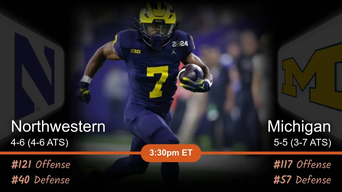 Northwestern Wildcats vs Michigan Wolverines Prediction