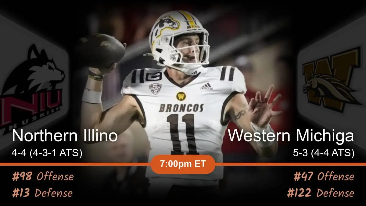 Northern Illinois Huskies vs Western Michigan Broncos Prediction