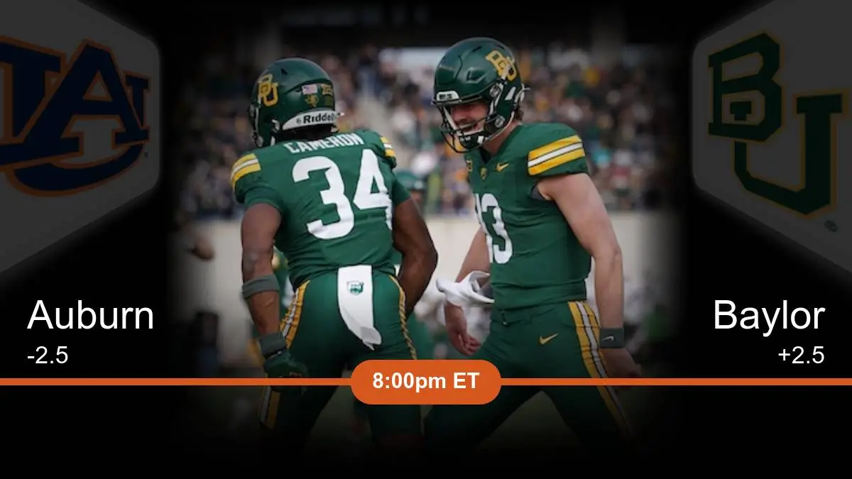 Auburn Tigers vs Baylor Bears Prediction Auburn Tigers vs Baylor Bears Prediction