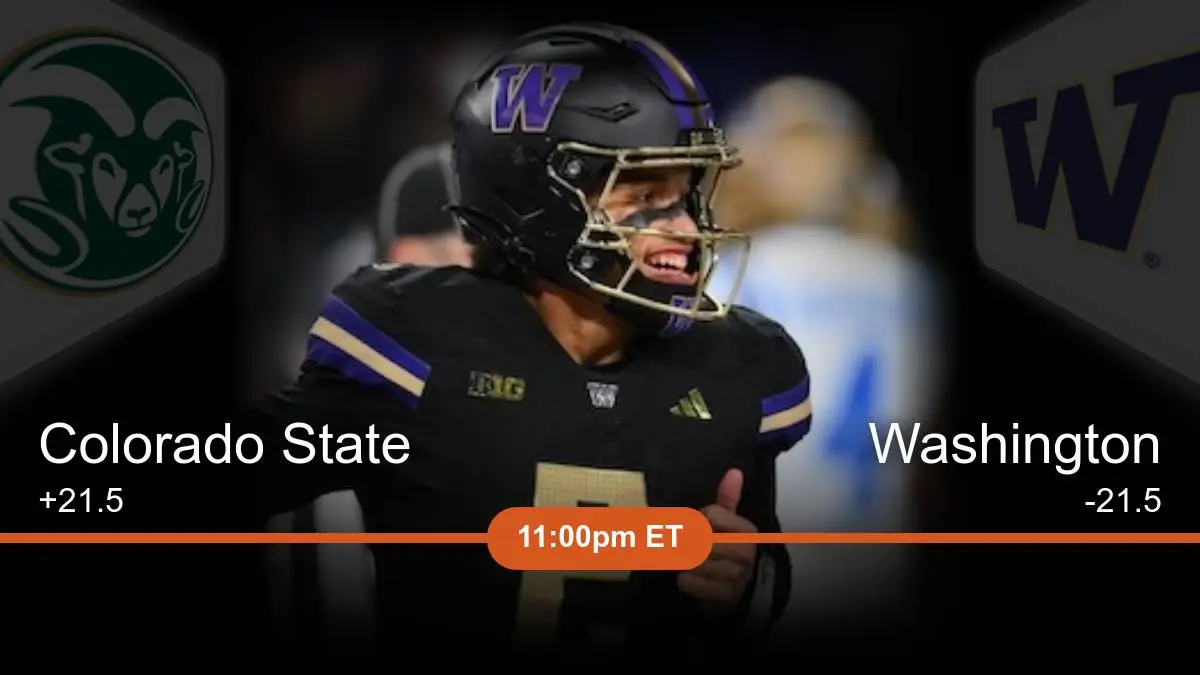 Colorado State Rams vs Washington Huskies Prediction Colorado State Rams vs Washington Huskies Prediction