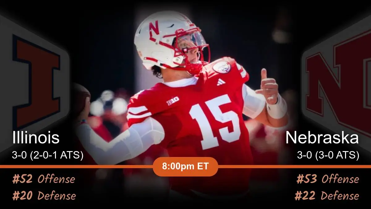 Illinois Fighting Illini vs Nebraska Cornhuskers Prediction