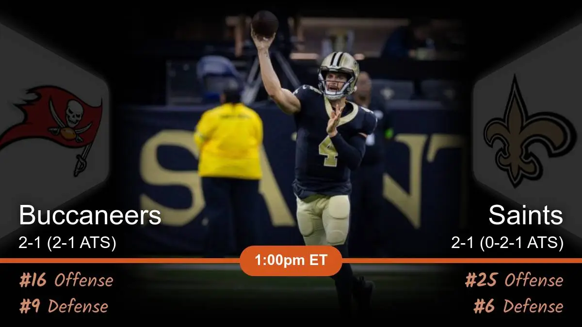 New Orleans Saints vs Tampa Bay Buccaneers prediction 10-1-23 NFL