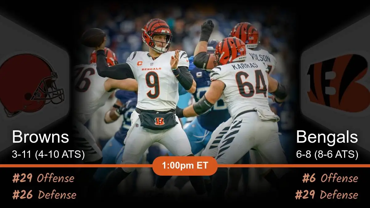 Cleveland Browns vs Cincinnati Bengals Prediction