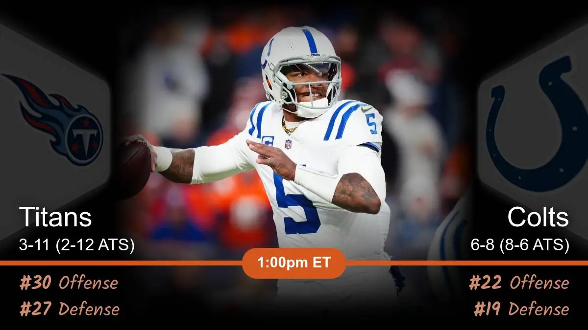 Tennessee Titans vs Indianapolis Colts Prediction