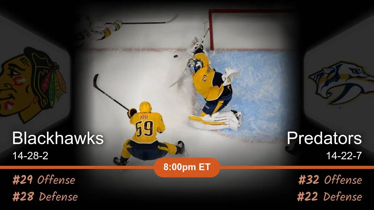 Chicago Blackhawks vs Nashville Predators Prediction