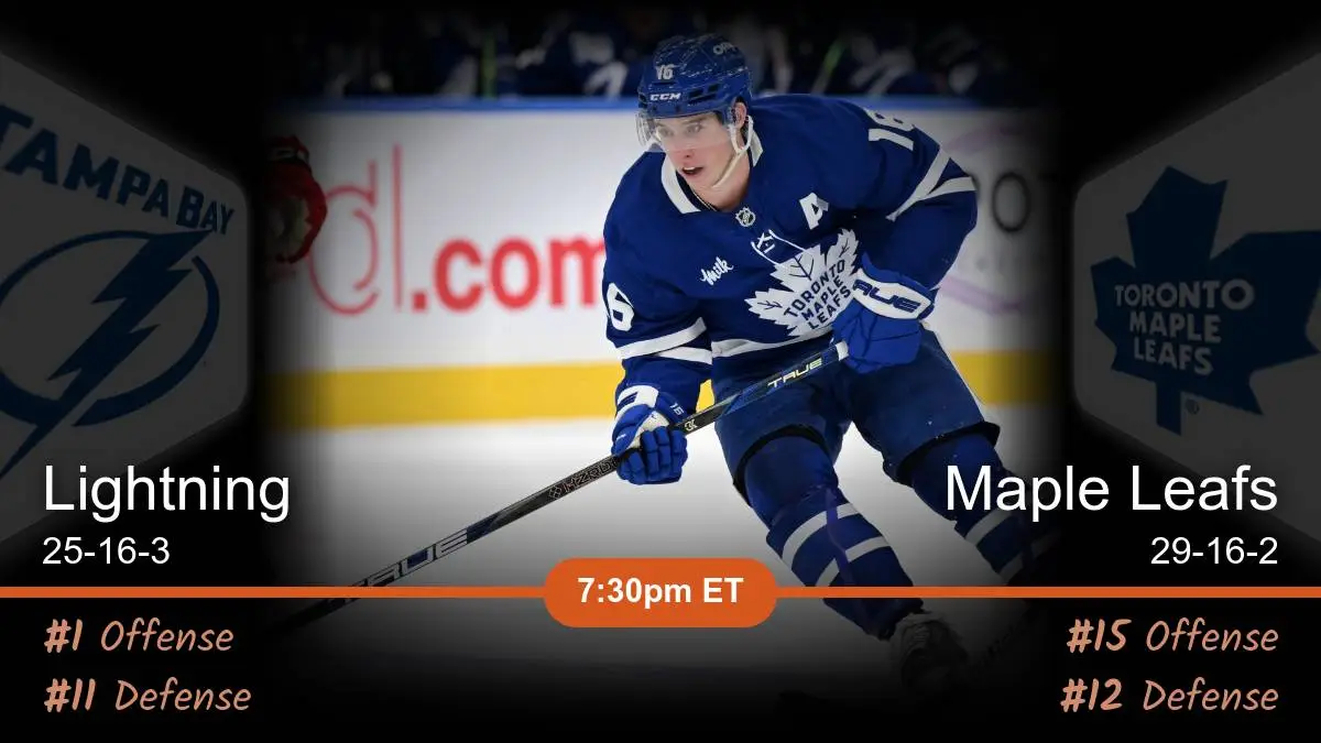 Tampa Bay Lightning vs Toronto Maple Leafs Prediction