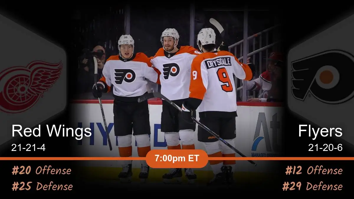 Detroit Red Wings vs Philadelphia Flyers Prediction