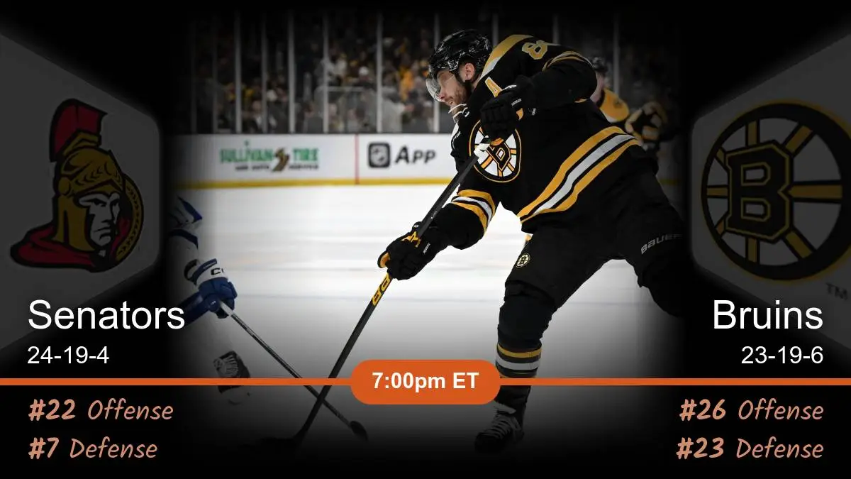 Ottawa Senators vs Boston Bruins Prediction