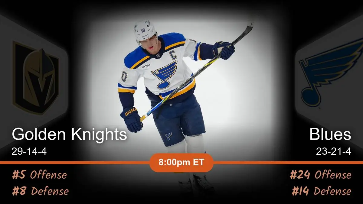 Vegas Golden Knights vs St. Louis Blues Prediction