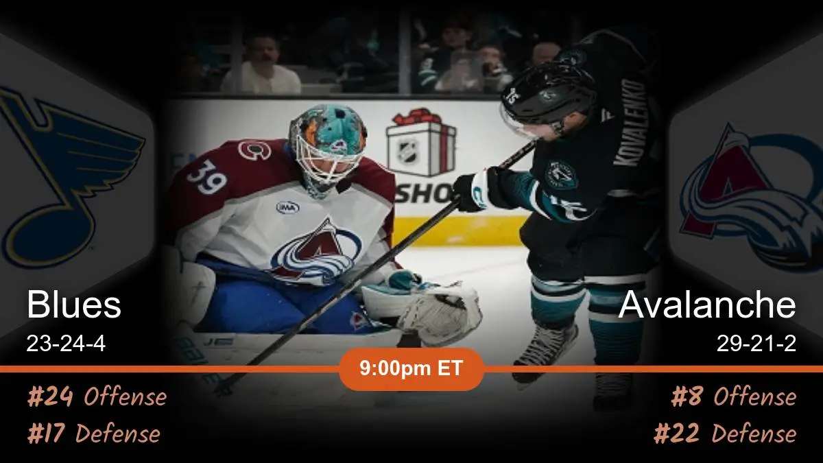 St. Louis Blues vs Colorado Avalanche Prediction