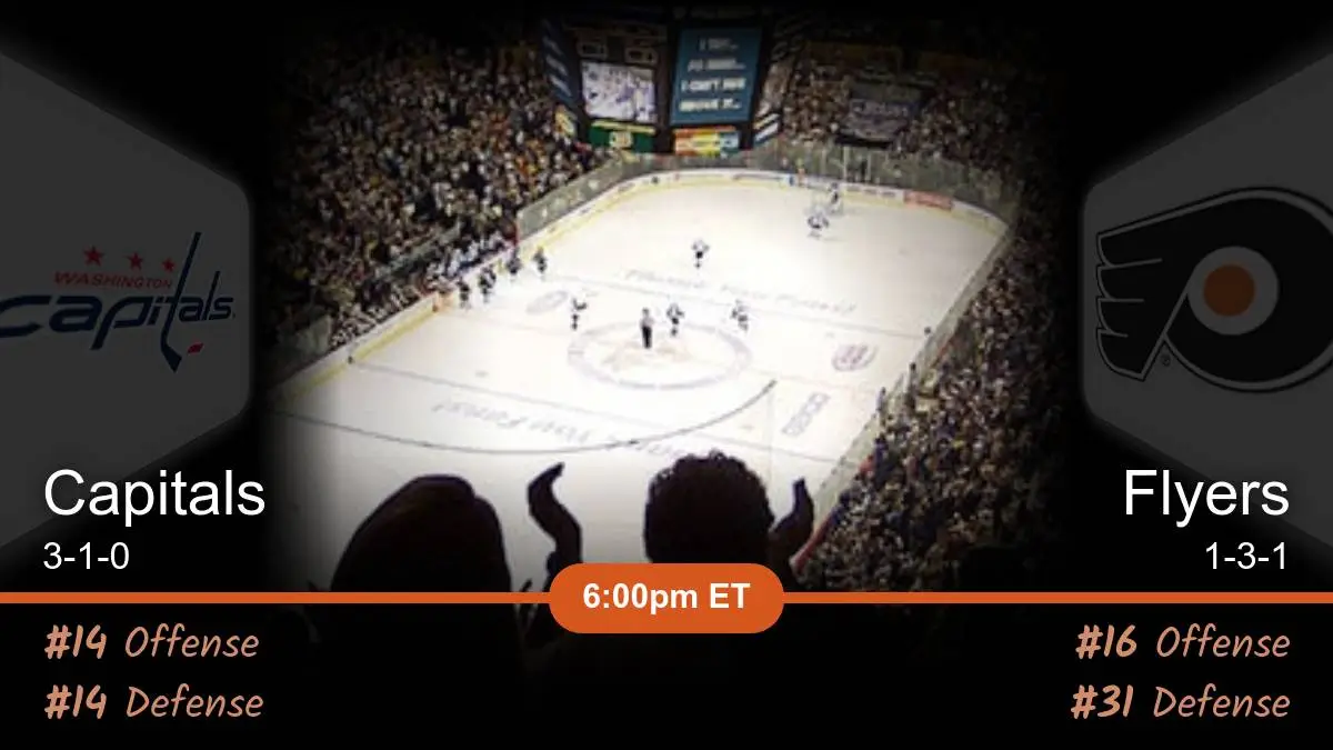 Washington Capitals vs Philadelphia Flyers Prediction