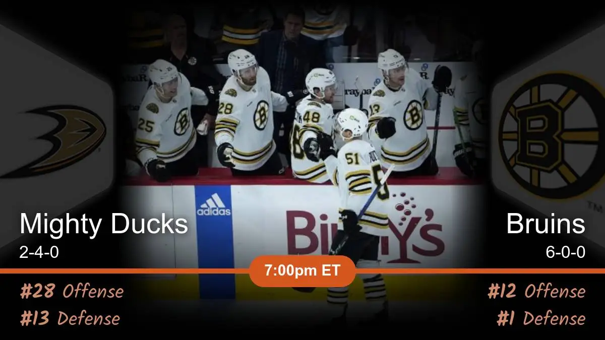 NHL Odds, Preview, Prediction: Bruins vs Ducks (Sunday, October 22)
