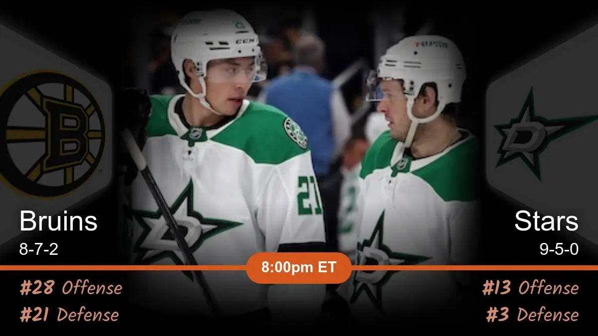 Boston Bruins vs Dallas Stars Prediction