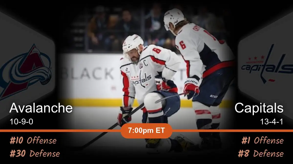 Colorado Avalanche vs Washington Capitals Prediction