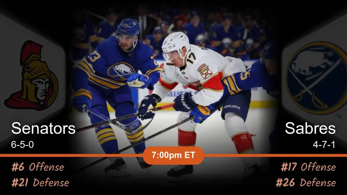 Ottawa Senators vs Buffalo Sabres Prediction