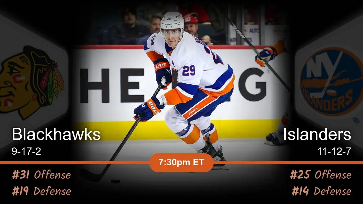 Chicago Blackhawks vs New York Islanders Prediction